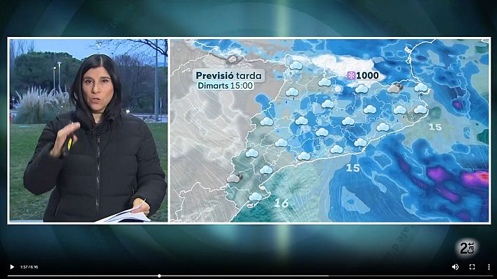 El temps - Dimarts de neu, pluja i fred. Nadal i Sant Esteve dos dies d'ambient gris, plujós i fred