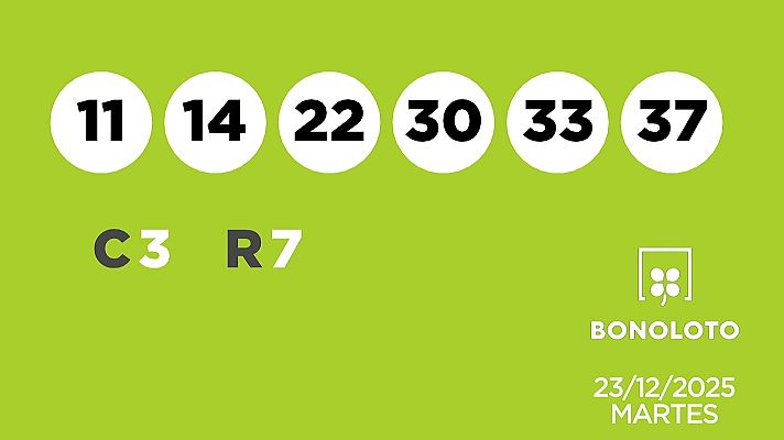 SELAE - Sorteo de la Lotería Bonoloto del 23/12/2025
