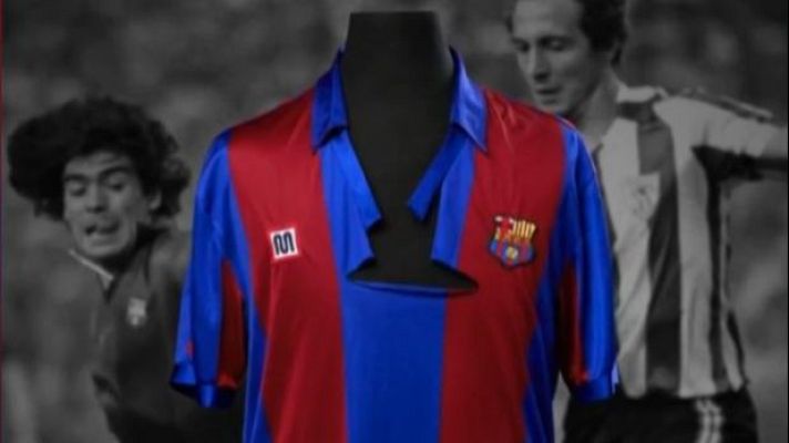 Los Deportes de La1 - La camiseta de Maradona de la final de Copa del 84 se vende por 150 mil euros