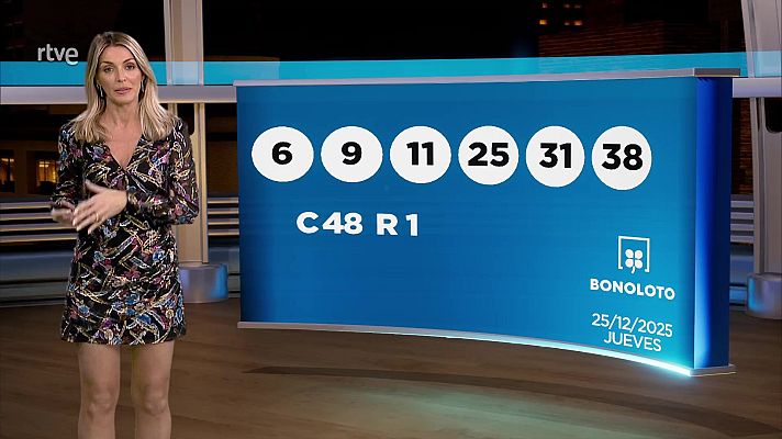 Loterías - Sorteo de la Lotería Nacional, Bonoloto, Primitiva y Jóker del 25/12/2025