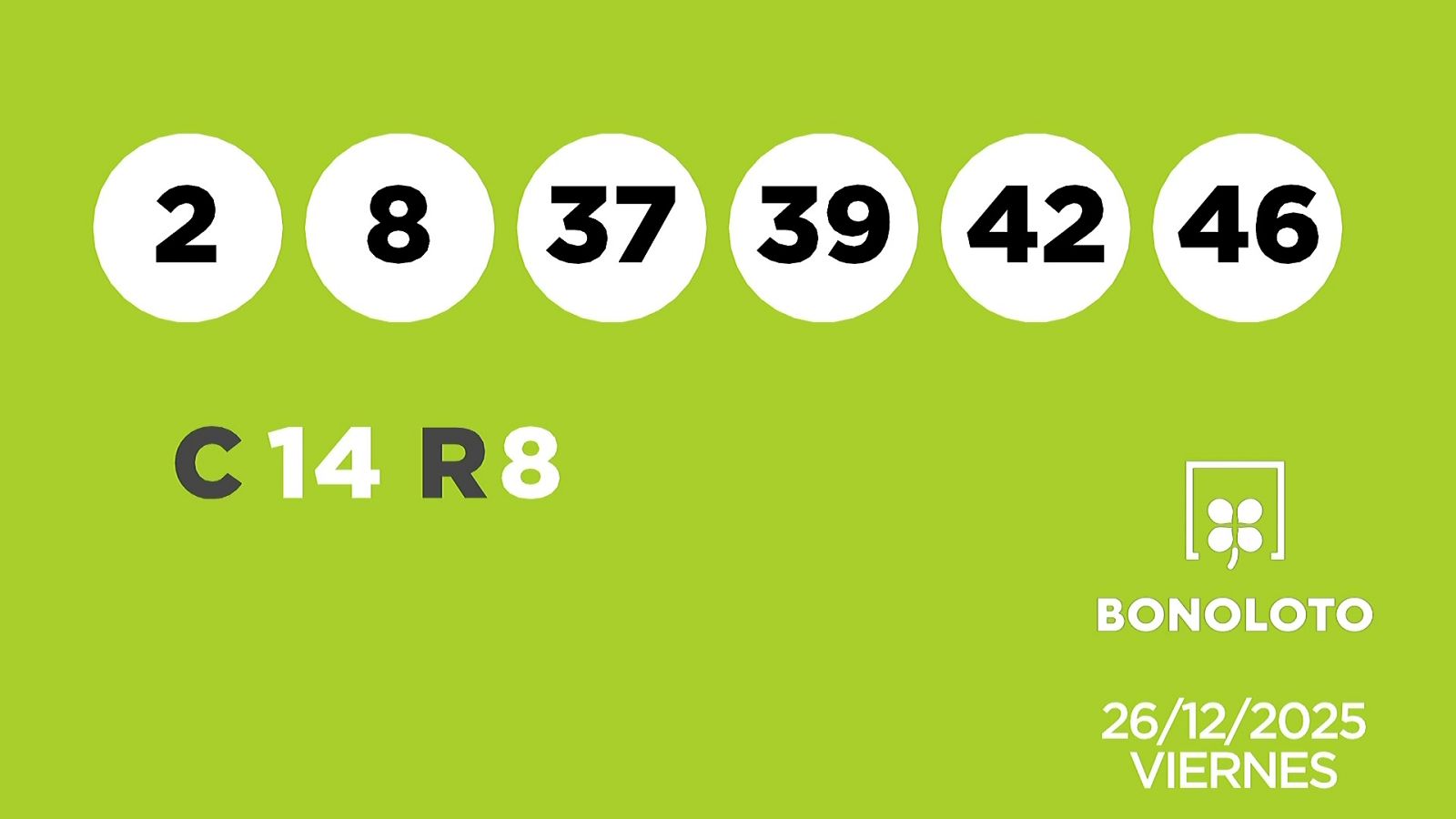 Sorteo de la Lotería Bonoloto y Euromillones del 26/12/2025 - Ver ahora