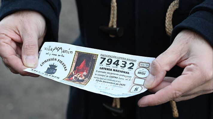 Telediario Fin de Semana - Los vecinos de Villamanín llegan a un acuerdo para repartir el Gordo tras el error: la comisión de fiestas renuncia al premio