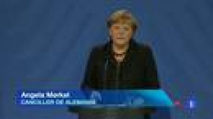 Telediario 1 - Merkel: respeto a renuncia del papa