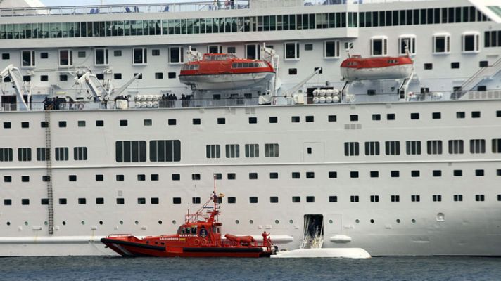 Telediario 1 - Accidente en un crucero