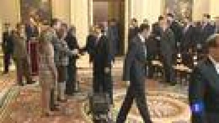 Telediario 1 - El Rey pone a los 'hispanos' como ejemplo