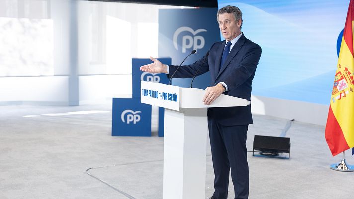 Telediario 2 - Feijóo remite a la jueza nuevos mensajes con Mazón del día de la dana