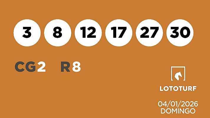 SELAE - Sorteo de Lotería Lototurf: 04/01/2026