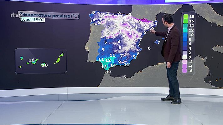 El tiempo - Precipitaciones fuertes y persistentes en Alborán, litorales de Murcia y zonas de las vertientes norte de las islas Canarias