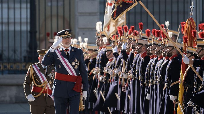 Telediario 1 - El rey alerta de la "sensación creciente de amenaza" en Europa y defiende un orden global "basado en normas"