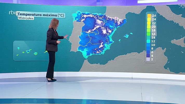 El tiempo - Acumulaciones significativas de nieve en el Pirineo, en la Cantábrica, y  nevadas en cotas bajas del norte peninsular