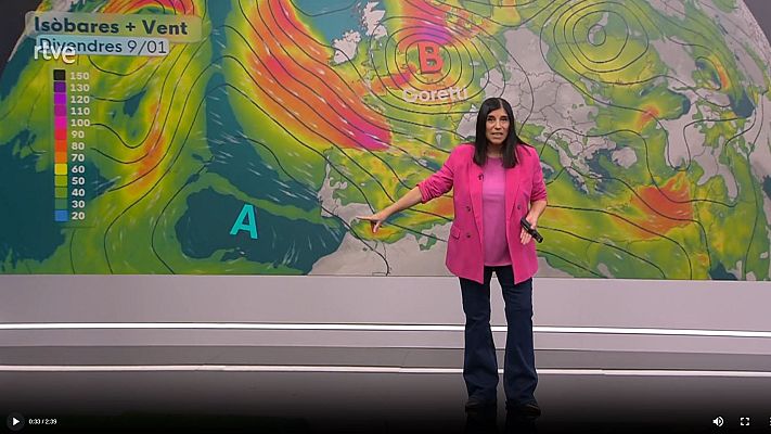El temps - Borrasca Goretti: ventades fortes, neu i Torb al Pirineu i nova baixada de la temperatura