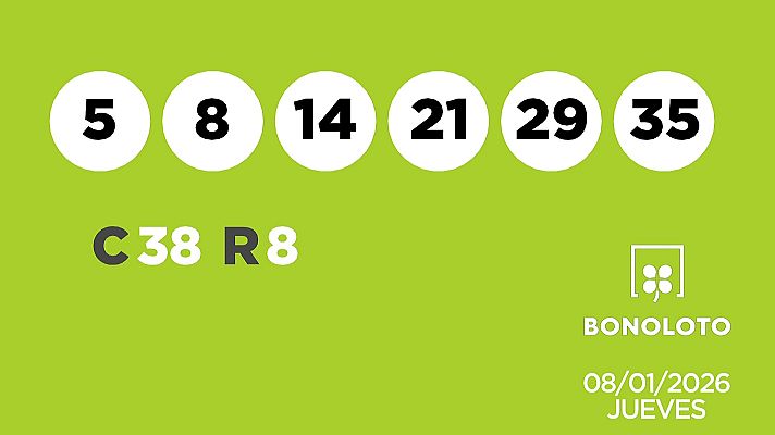 SELAE - Sorteo de la Lotería Bonoloto del 08/01/2026