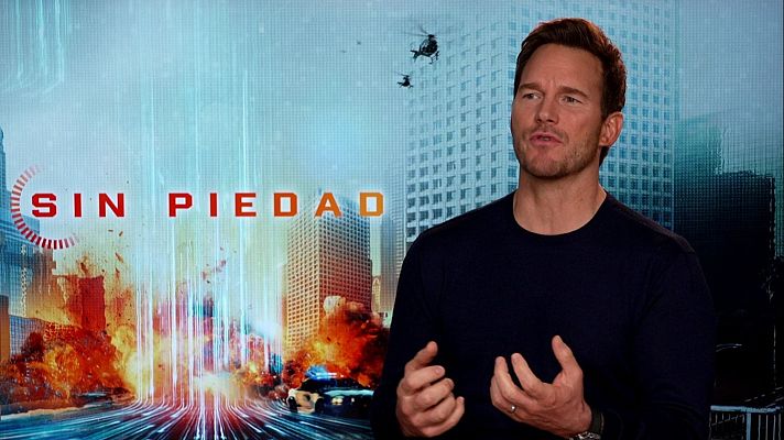 Telediario 1 - Chris Pratt aterriza en España para presentar 'Sin Piedad'