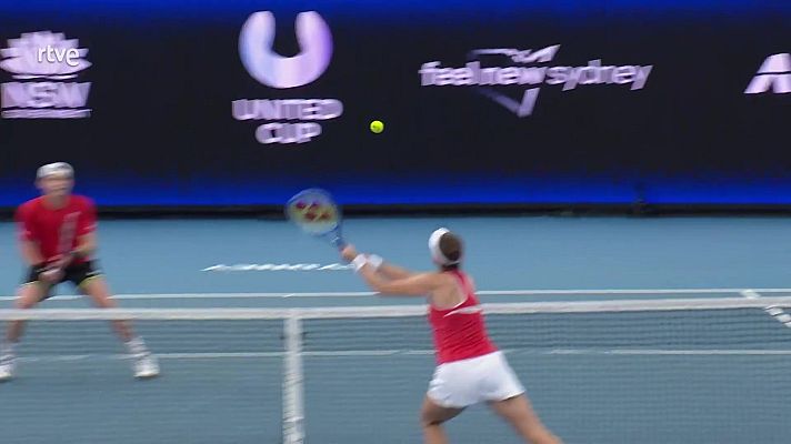 Tenis - United Cup. 1ª Semifinal:Suiza – Bélgica (Dobles Mixto)