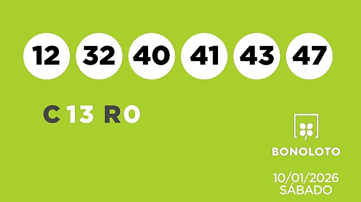 SELAE - Sorteo de la Lotería Bonoloto del 10/01/2026