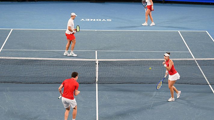 Tenis - United Cup. Final partido 3: Polonia - Suiza  (Kararzyna Kawa /Jan Zielinski – Belinda Bencic / Jakub Paul) Dobles Mixto