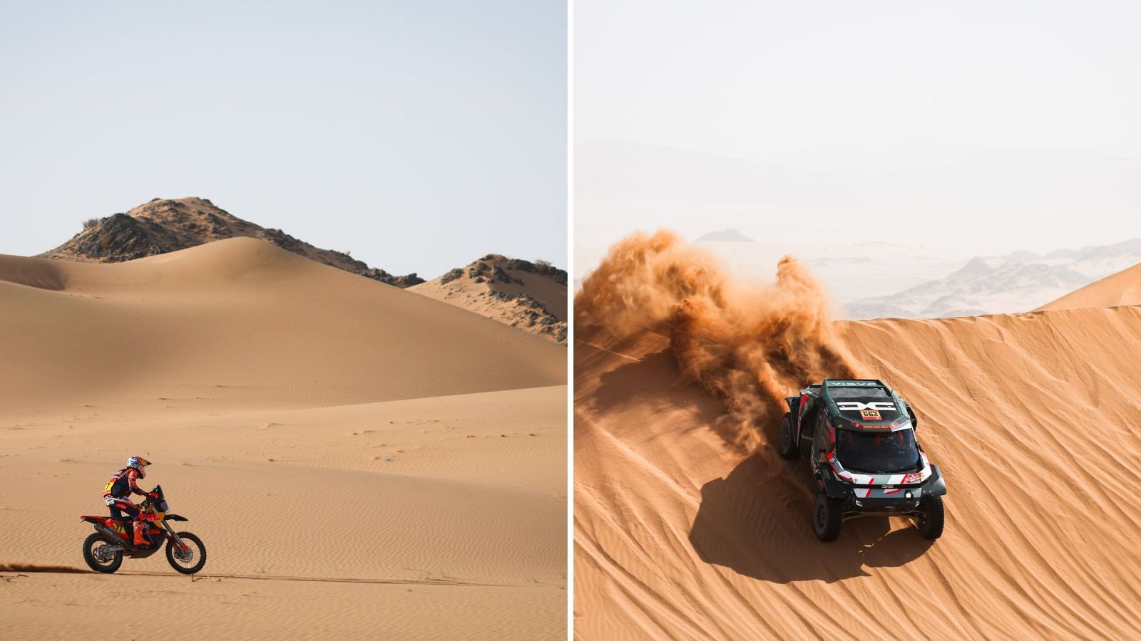 Benavides se pone líder en motos y Al-Attiyah mantiene la cabeza en coches - Los Deportes de La1 | Ver