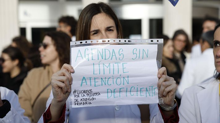 Telediario 1 - Los médicos vuelven a la huelga durante dos días