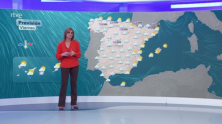 El tiempo - Probables precipitaciones fuertes y persistentes en el oeste de Galicia