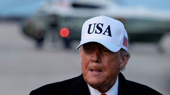 Trump dice que Delcy Rodríguez es una \"fantástica\" poco antes de reunirse con Corina Machado | Ver