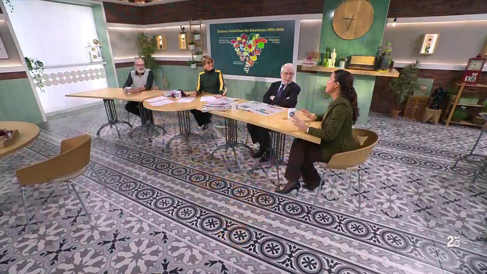 Tània Verge, Montse Folch, i Jaume Claret i Gerard Oms