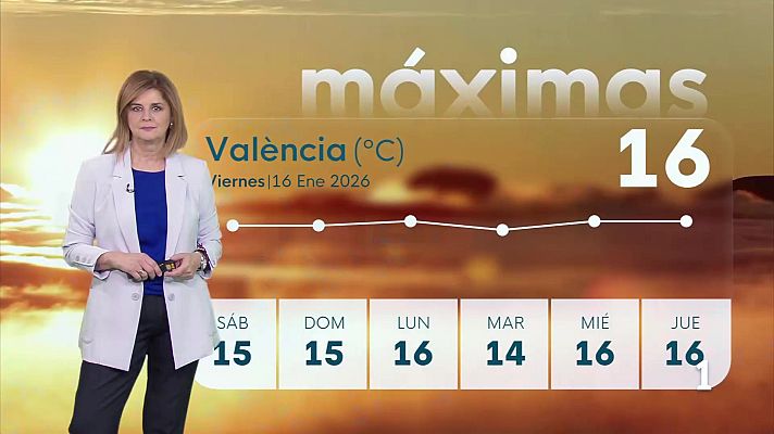 L'informatiu - Comunitat Valenciana - El Tiempo en la Comunitat Valenciana - 16/01/26