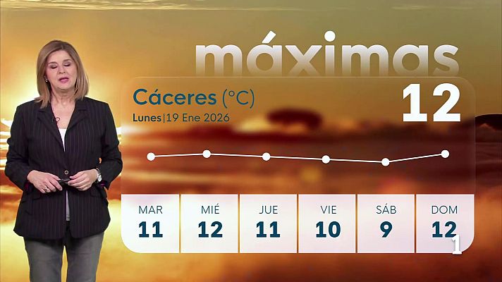 Noticias de Extremadura - El Tiempo en Extremadura - 19/01/2026