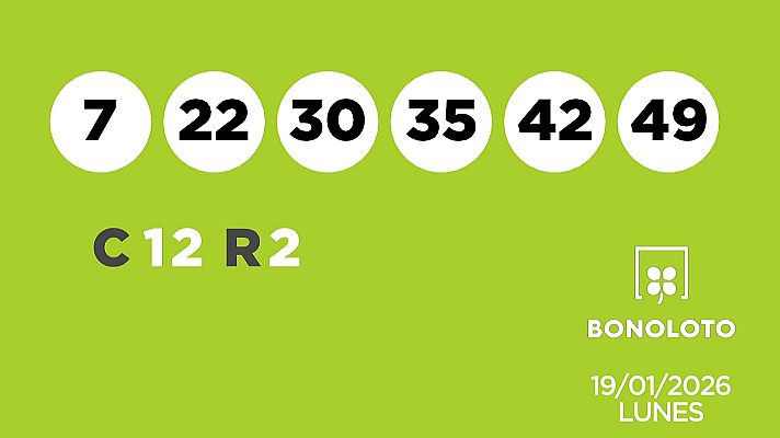 SELAE - Sorteo de la Lotería Bonoloto del 19/01/2026