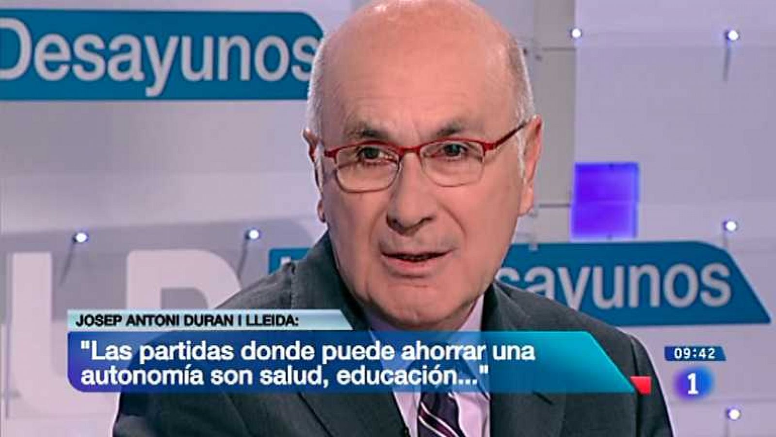 Los desayunos de TVE - Josep Antoni Duran i Lleida, portavoz de CiU en el Congreso de los Diputados