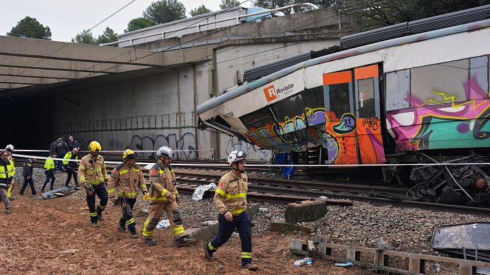 Telediario 1 - Accidente de Rodalies: un muerto y 37 heridos