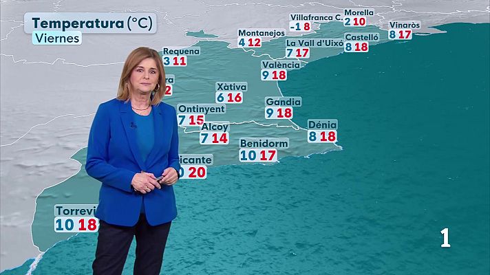 L'informatiu - Comunitat Valenciana - El tiempo en la Comunitat Valenciana 22/01/26
