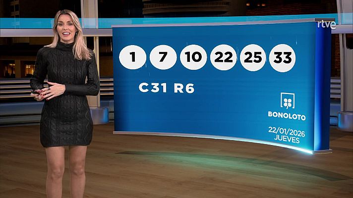 Loterías - Sorteo de la Lotería Nacional, Bonoloto, Primitiva y Jóker del 22/01/2026