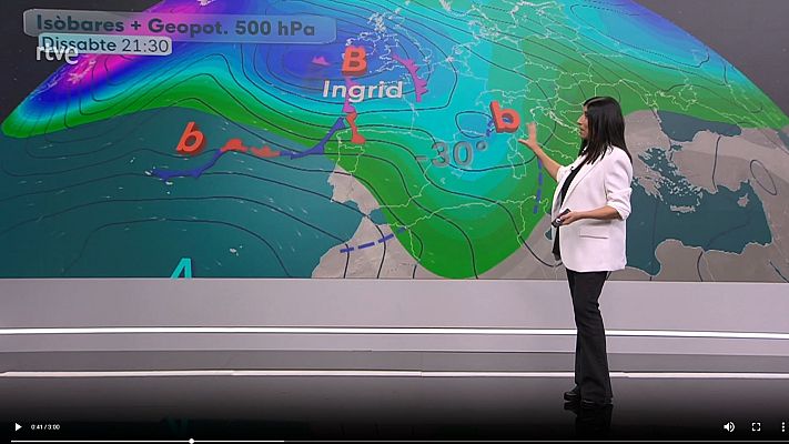 El temps - Cap de setmana mogudet amb la Borrasca Ingrid