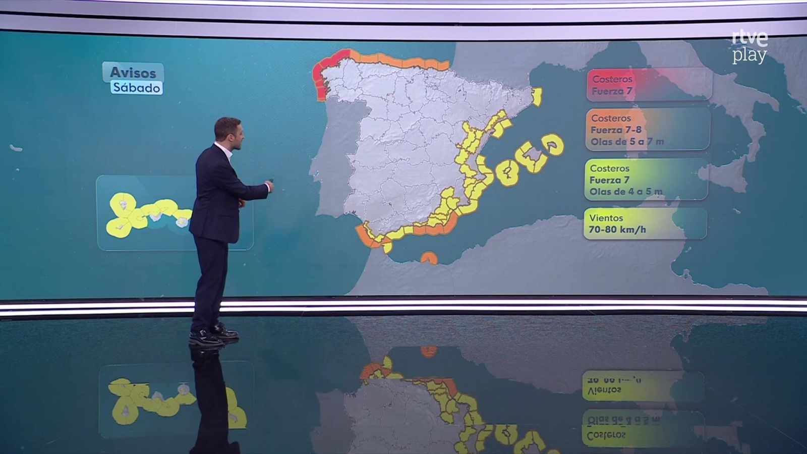 El Tiempo Noche - 23/01/26 - RTVE.es - El tiempo | Ver