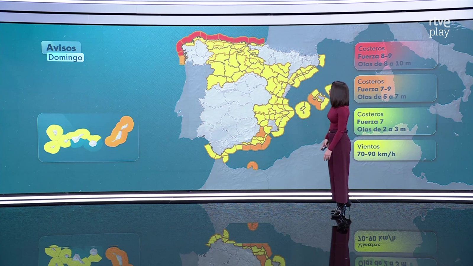 El Tiempo Noche - 24/01/26 - RTVE.es - El tiempo | Ver