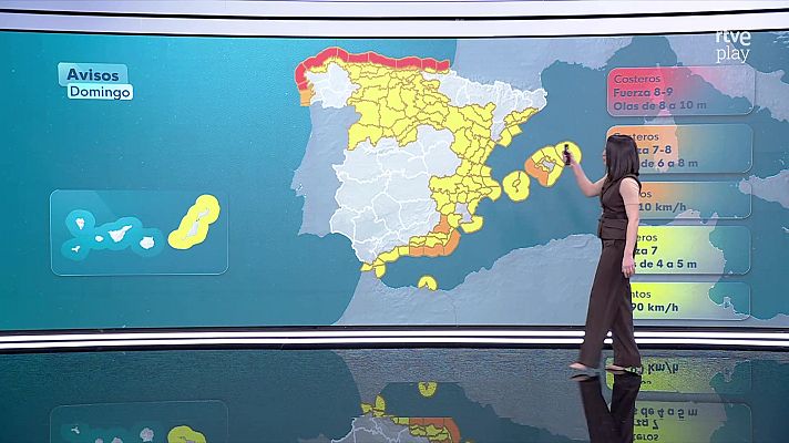 El tiempo - Viento fuerte en el Cantábrico, tercio este peninsular, zonas de montaña y Baleares