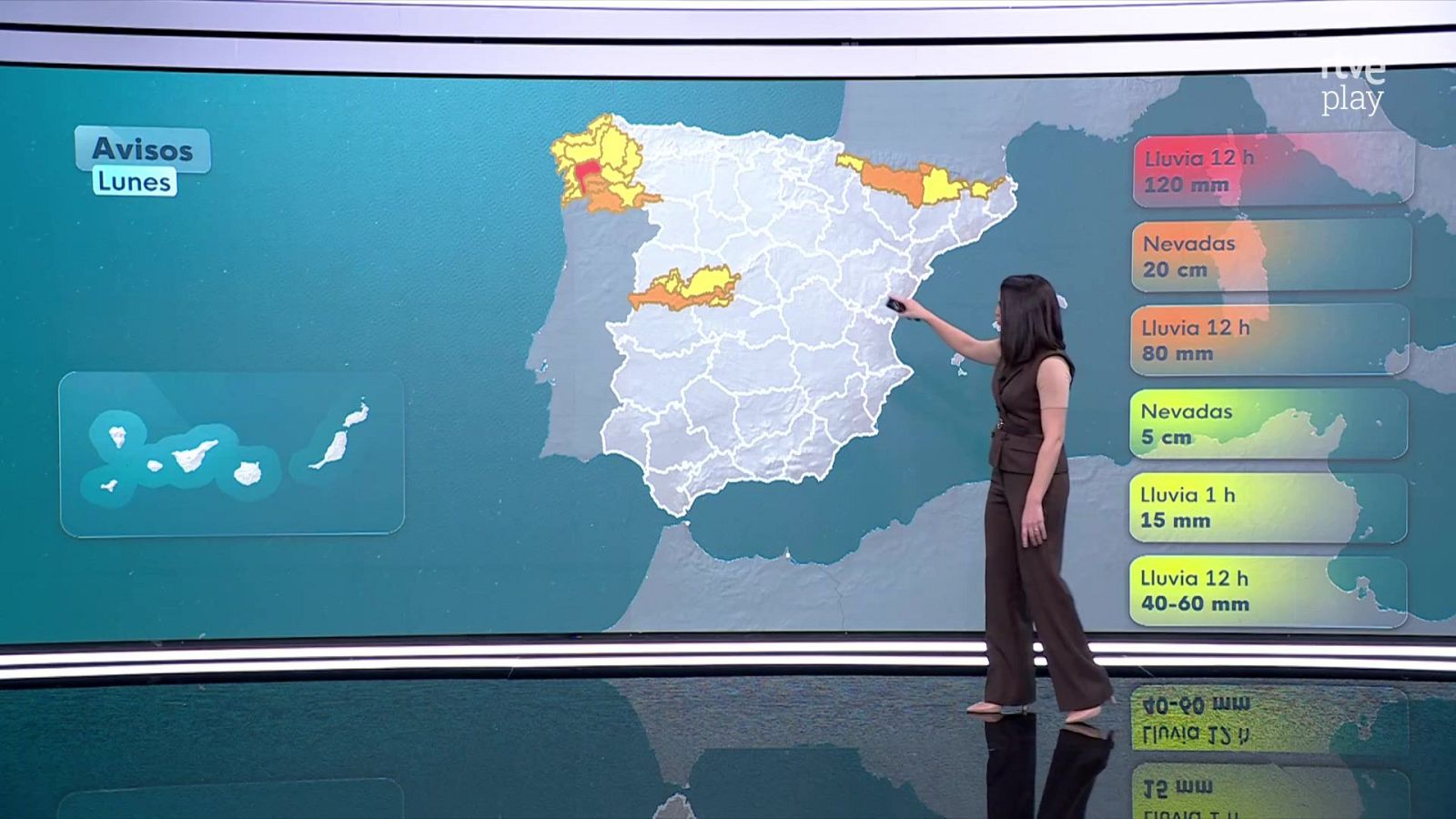 El Tiempo Noche - 25/01/26 - RTVE.es - El tiempo | Ver