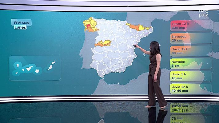 El tiempo - Precipitaciones persistentes en las sierras de Cazorla, Segura y Grazalema