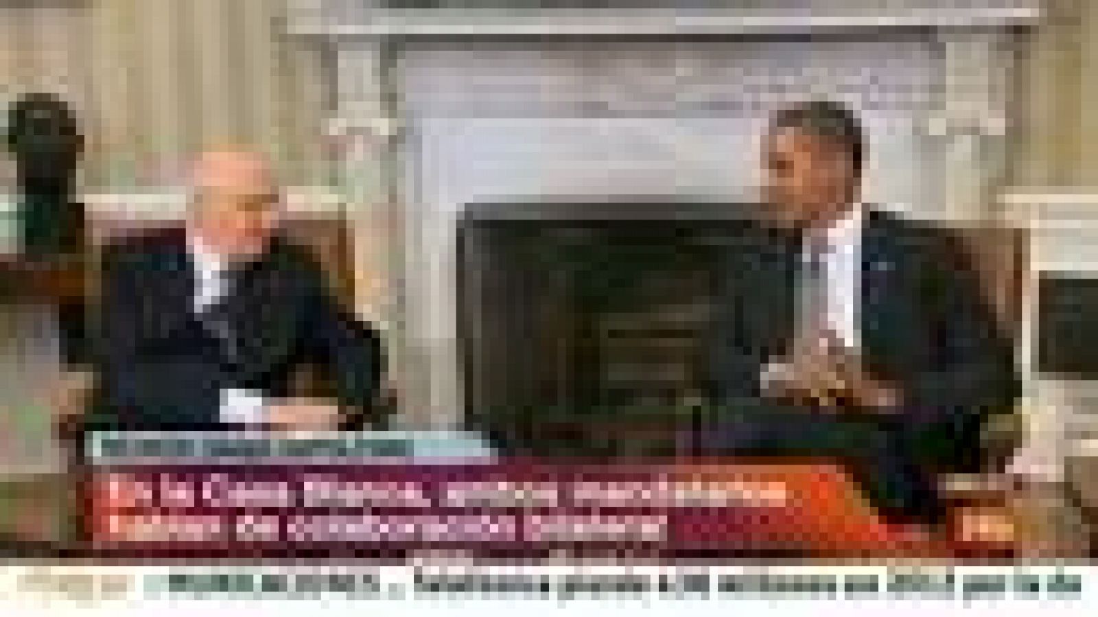 Obama se reúne con Giorgio Napolitano en la Casa Blanca - Informativo 24h | Ver