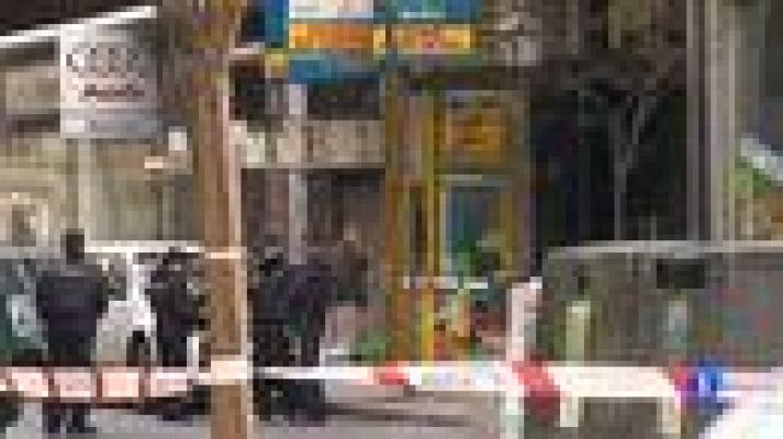 Telediario 1 - Herido el atracador de una joyería