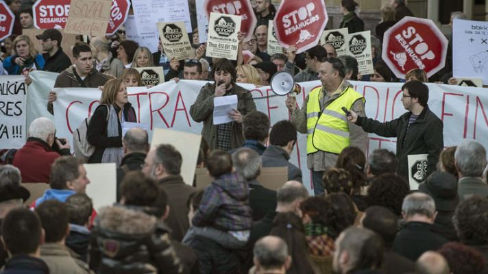 Manifestaciones contra los desahuci