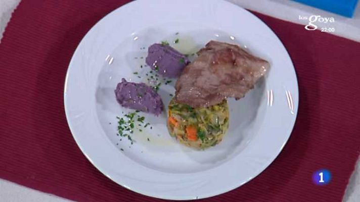 Cocina con Sergio - Secreto ibérico con verduritas
