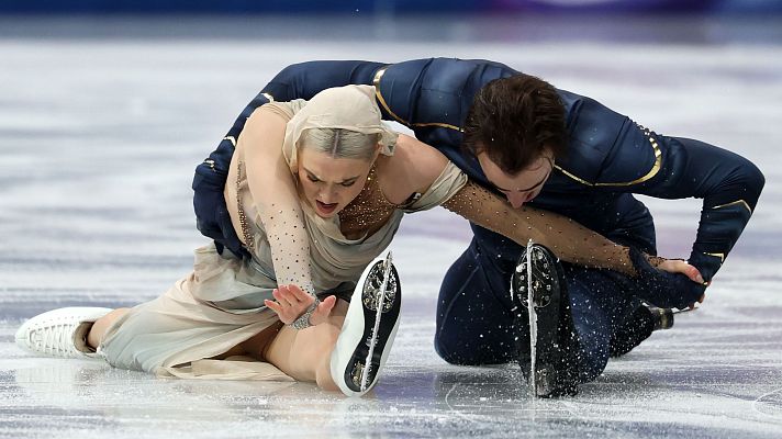Olivia Smart y Tim Dieck en su programa libre en la final de Milano Cortina 2026 | Ver