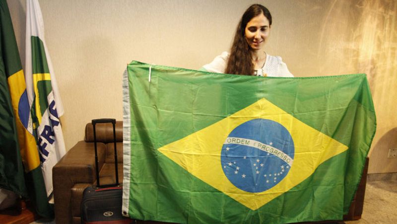 La disidente y bloguera Yoani Sánchez ha conseguido viajar al extranjero