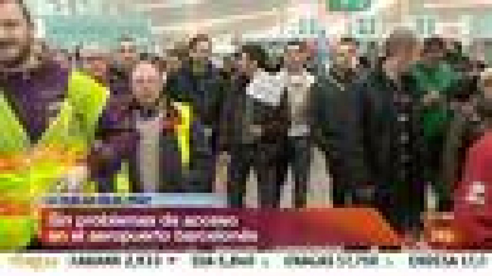 Más de 400 trabajadores de Iberia se concentran en el aeropuerto de El Prat