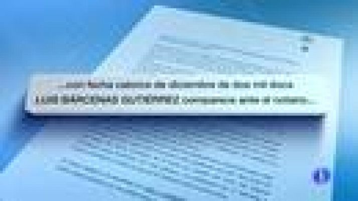 Telediario 1 - Bárcenas declaró ante notario una cuenta de donativos del PP