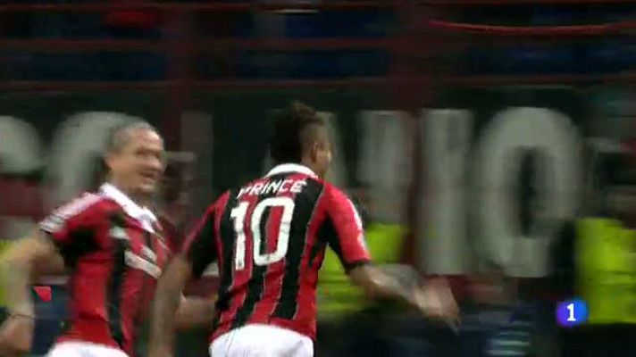 Telediario 1 - Los cuatro equipos españoles, al borde del abismo en la Champions