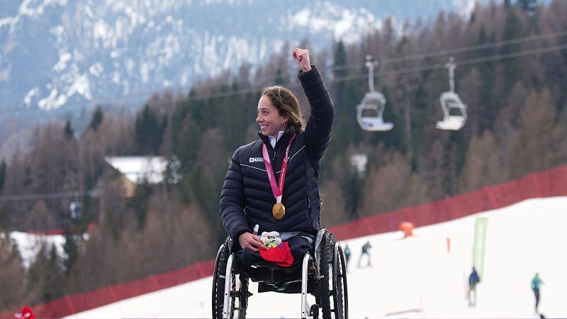 Audrey, tras lograr el oro: "Estaba más nerviosa esperando abajo que arriba" - Juegos Paralímpicos de Milano Cortina 2026 | Ver