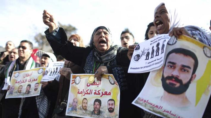 Telediario 1 - Presos palestinos