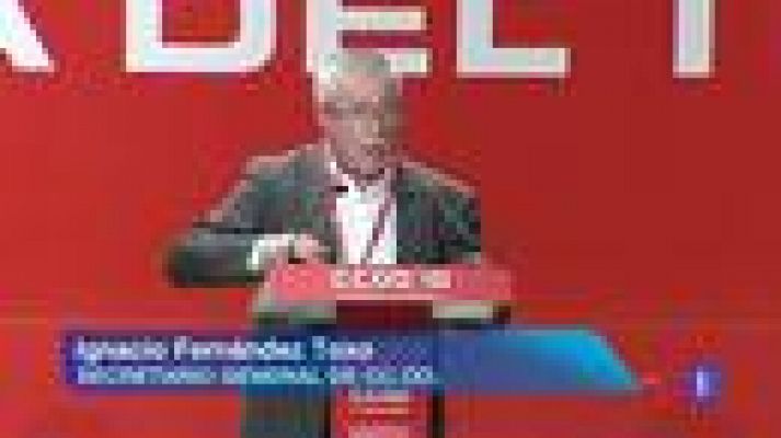 Telediario 1 - Toxo, reelegido en CC.OO.